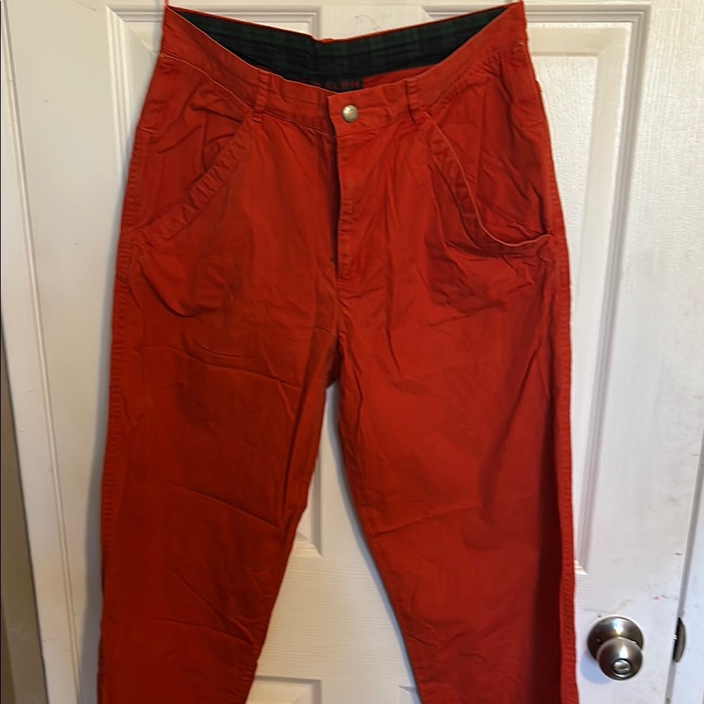 Vintage Ralph Lauren Red Pants